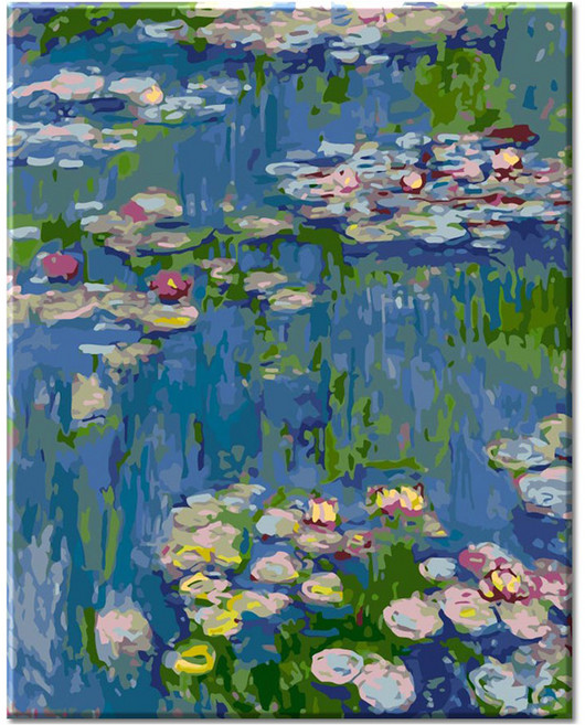 모모픽스페인팅 DIY 명화 그리기 40 x 50 cm, J11 모네 수련3, 1개