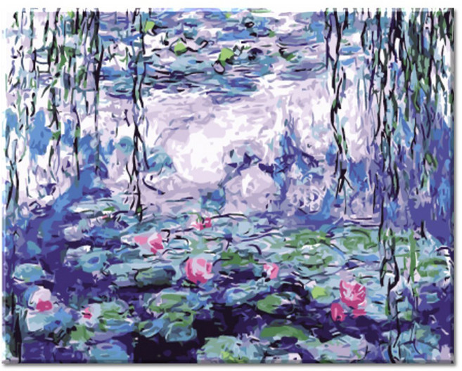 모모픽스페인팅 DIY 명화 그리기 40 x 50 cm, J09 모네 수련1, 1개