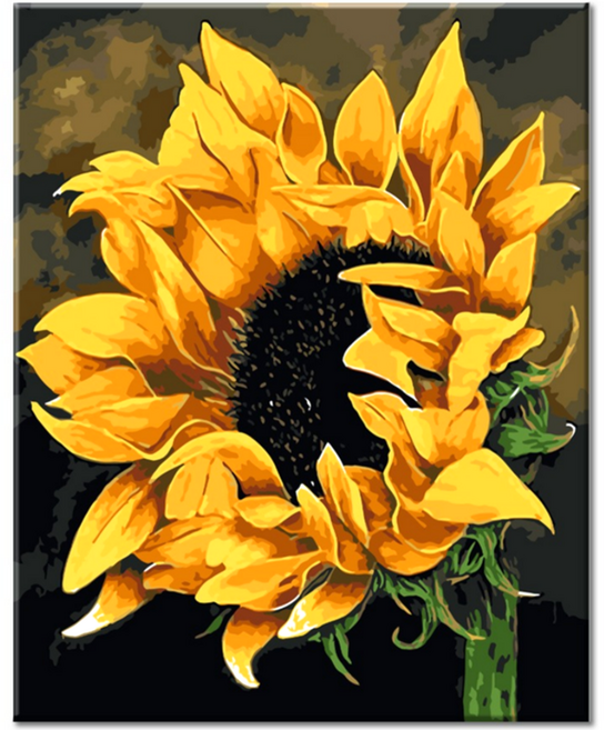모모픽스페인팅 DIY 명화 그리기 40 x 50 cm, I65 만개한 해바라기, 1개
