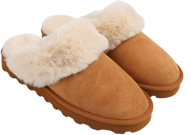 슈펜 여성용 웜 업 스웨이드 양털 슬리퍼 HPCV8EFV01