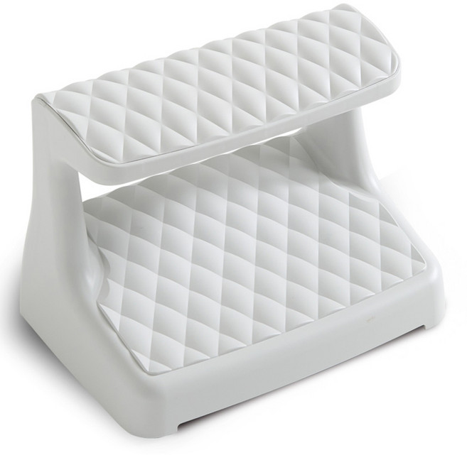 라자가구 2단 쿠션 발 받침대 일반형, 화이트