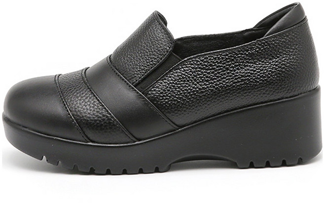 JACK&JILL 女款牛皮超厚軟墊樂福鞋 JC4537S