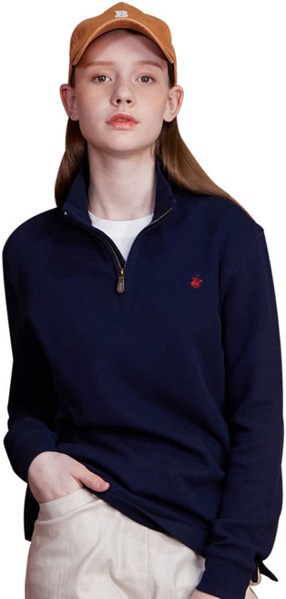 BEVERLY HILLS POLO CLUB 比佛利保羅 女款經典半拉鍊運動衫