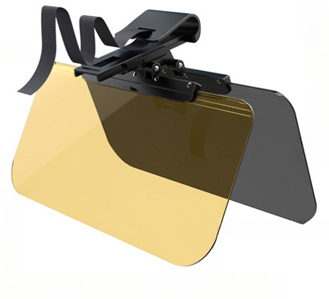 오토크루 차량용 슈퍼와이드 슬라이딩 편광 선바이저 주야간겸용, 혼합색상, 1개