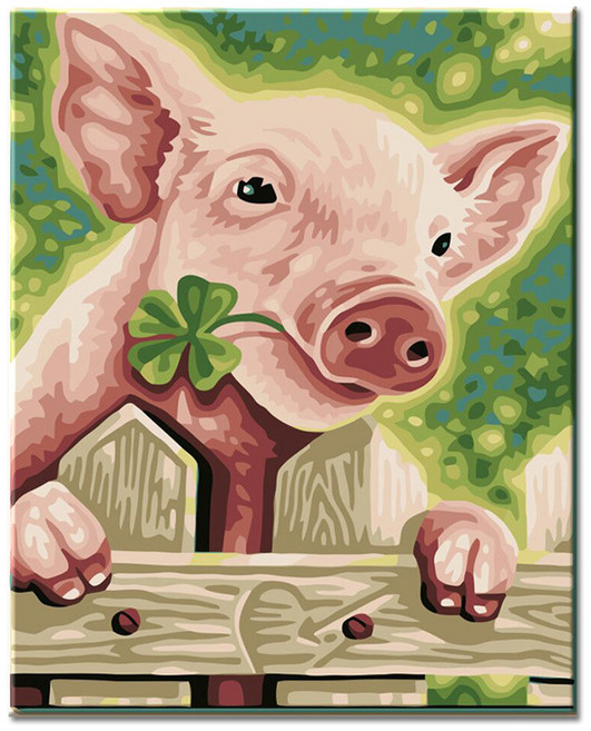 모모픽스페인팅 DIY명화그리기 40 x 50 cm, G14 복돼지, 1개