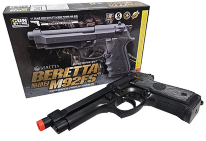 건스톰 베레타 M92FS BB탄총 블랙, 1개