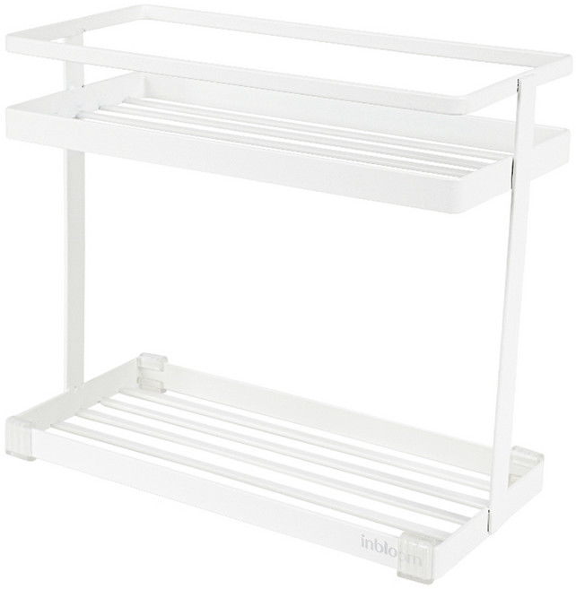 인블룸 깔끔주방 양념통 선반 정리대, 화이트, 1개