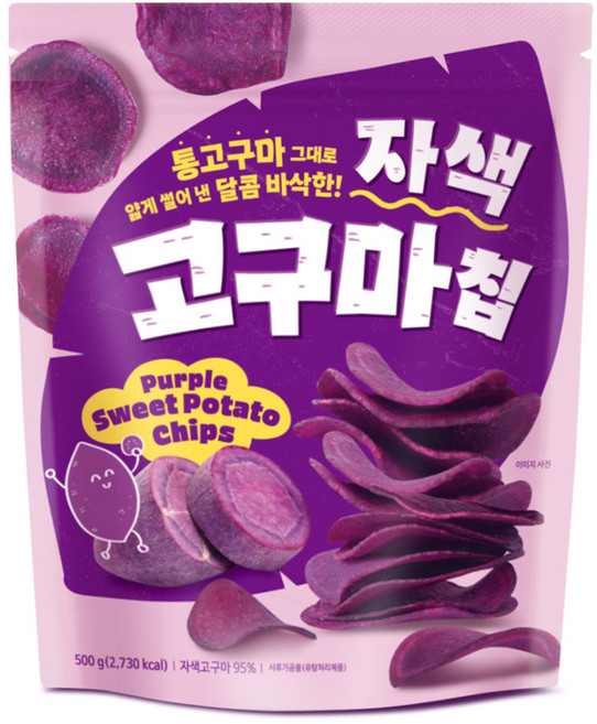 씨월드 자색고구마칩, 500g, 1개