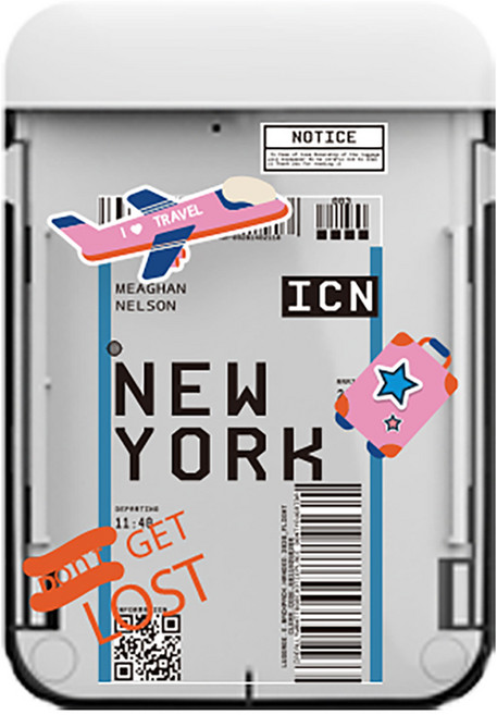 뉴클 맥세이프 보딩패스 보조배터리 5000mAh, NCPB-5K-11-XYH, 뉴욕