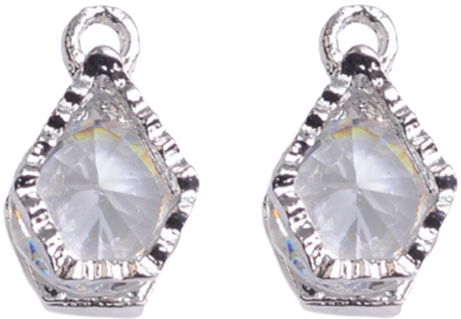 마다꾸미 크리스탈 목걸이 팬던트 목걸이 우정 팔찌 만들기 12 오각, 실버, 2개