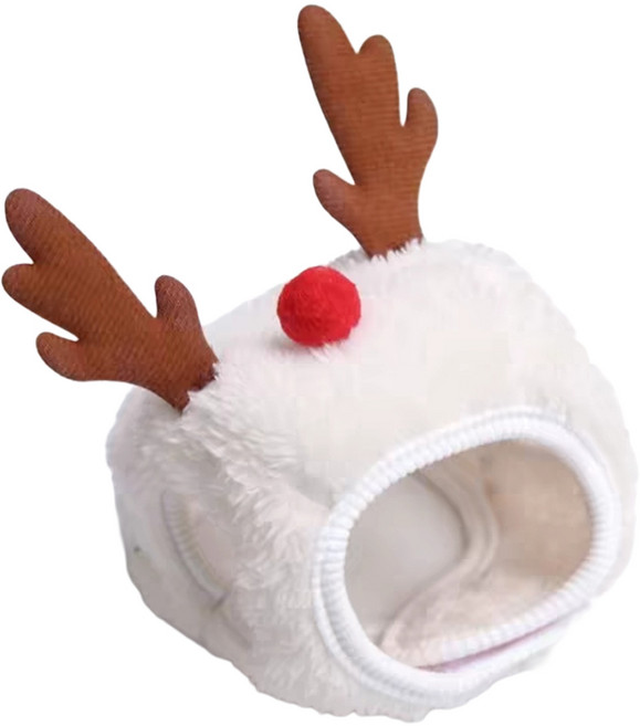 코코스튜디오 반려동물 크리스마스 방한 모자, 루돌프, 1개