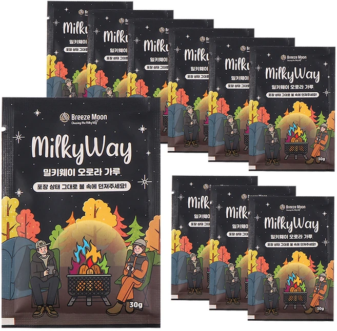 브리즈문 밀키웨이 오로라 가루 30g, 10개, 혼합색상 - 쿠팡
