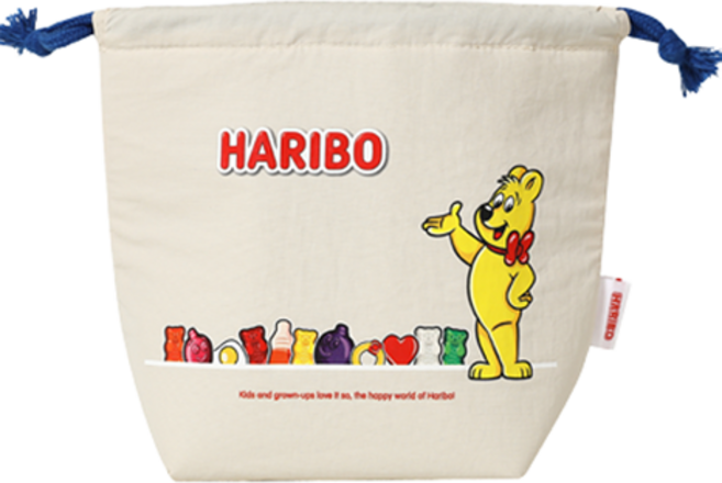 하리보 2단 런치박스 파우치, 아이보리, 1개