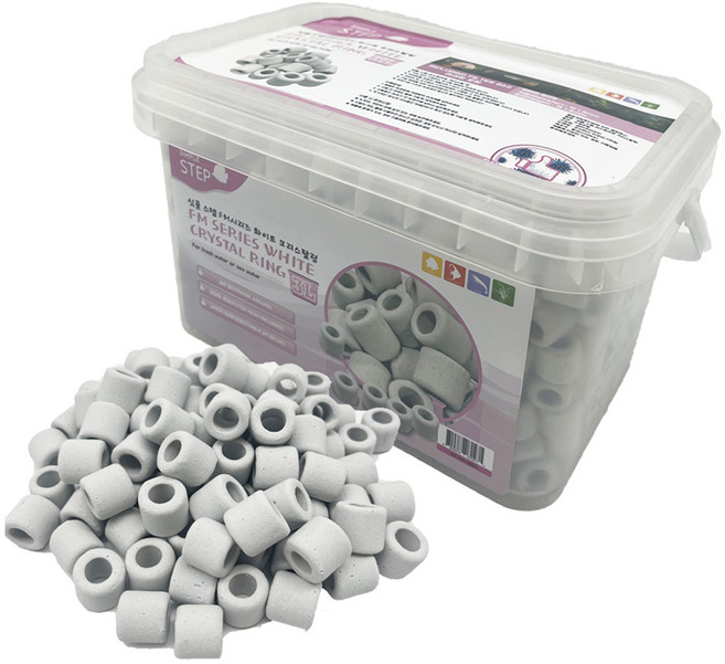 심플스텝 화이트 크리스탈 링 여과재, 1개
