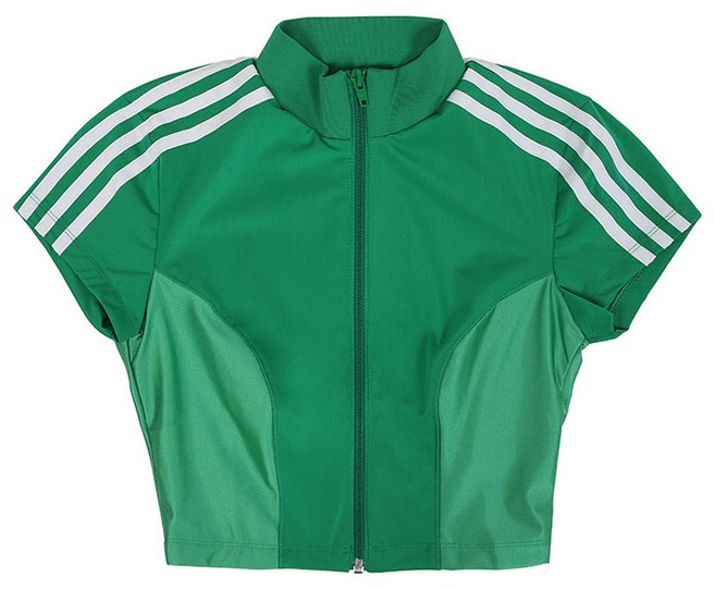 adidas 愛迪達 短版拉鍊外套 GF0262