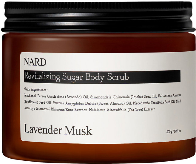 NARD 砂糖身體磨砂膏 薰衣草麝香款, 500g, 1罐