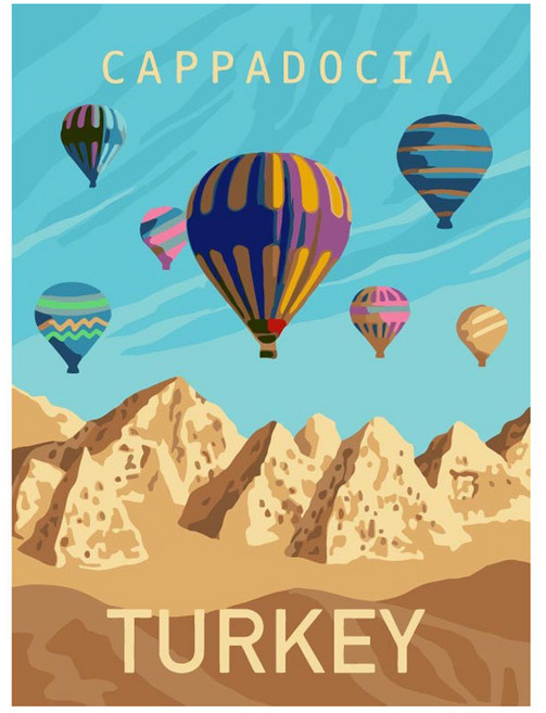 모모픽스페인팅 DIY 명화그리기 세트 30 x 40 cm, D25 터키, 1세트