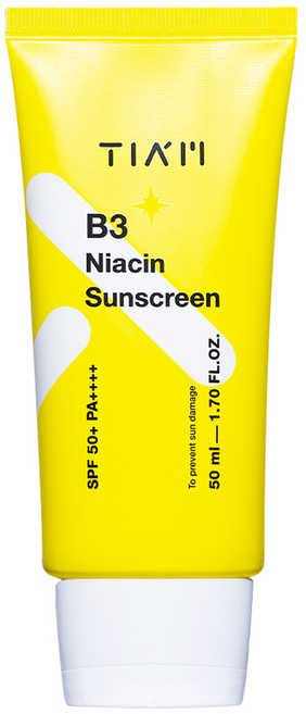 TIA'M 維他命B3菸鹼酸清爽水感防曬乳 SPF50+ PA++++, 50ml, 1條