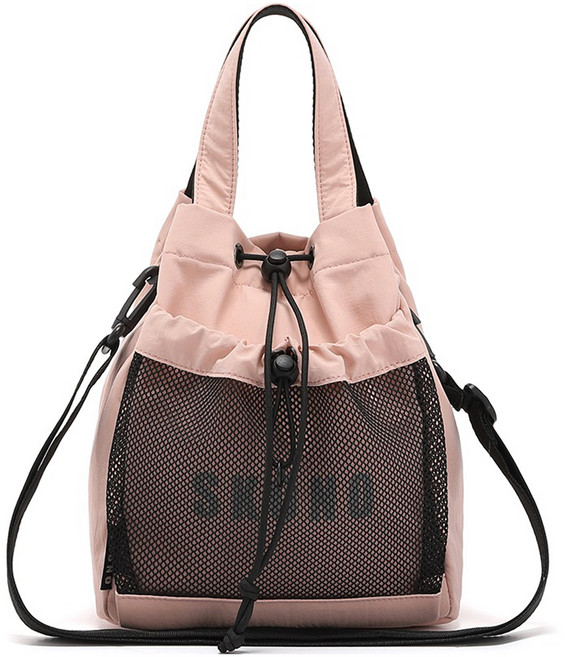 SKONO 網眼抽繩迷你包, 粉色
