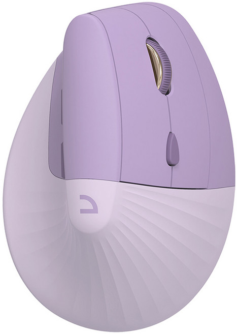 앱코 무선 블루투스 인체공학 버티컬 저소음 마우스 WEM60, 퍼플