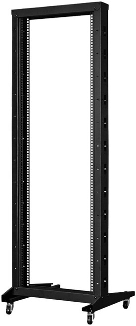 랜스타 오픈형 허브랙 랙케이스 통풍 과열방지 통신랙 19인치 검정 LS-1800HBO, 1개