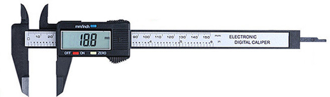 嚴選 液晶螢幕電子游標卡尺 0~150mm, 1個