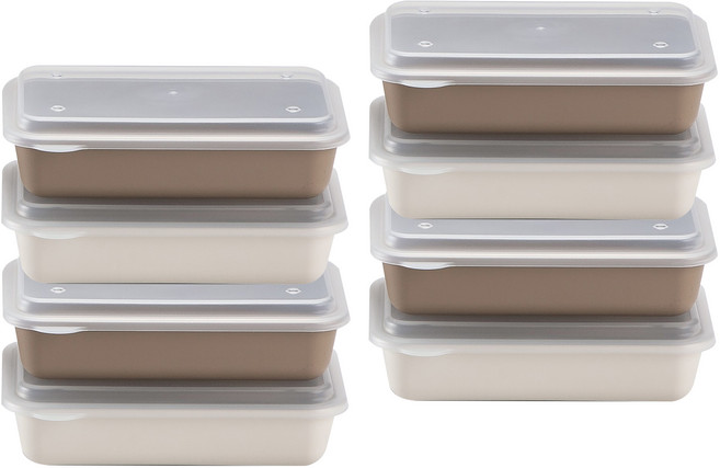 아띠홈 밀프렙 1단 도시락, 크림 + 초코, 8개