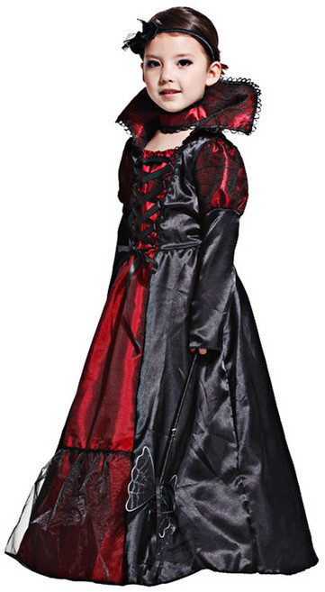 여아용 할로윈 노블뱀파이어 의상 세트