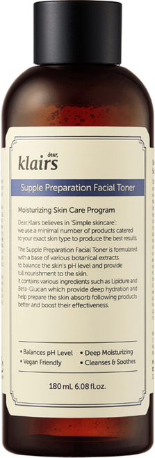클레어스 서플 프레퍼레이션 페이셜 토너, 180ml, 1개