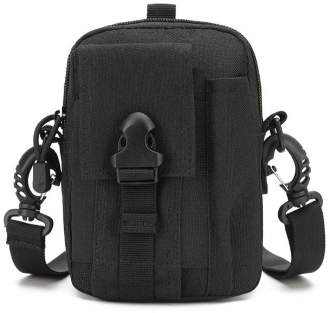 힙앤바디 벨트형 가방, 블랙, 1개