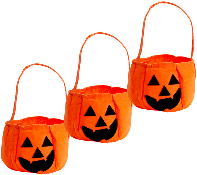 인디케이 할로윈 사탕 바구니, 오렌지, 3개