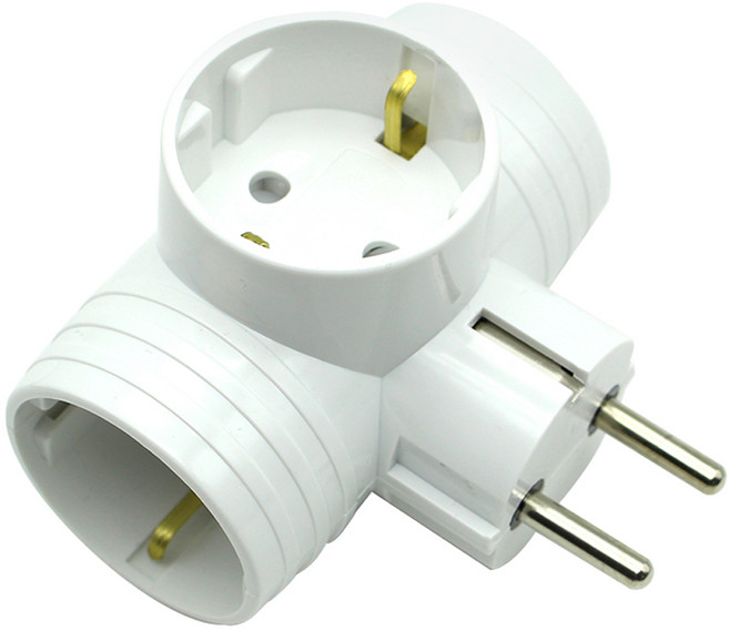 코텍스 접지 T자 멀티탭 3구 E-7021, 1개