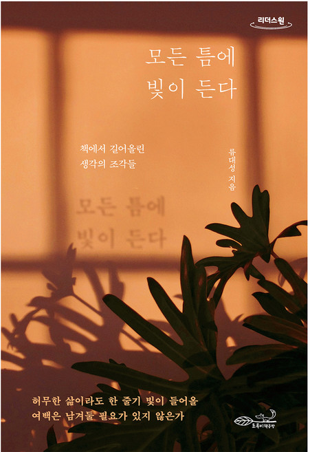 모든 틈에 빛이 든다(큰글자도서):책에서 길어올린 생각의 조각들, 초록비책공방, 류대성