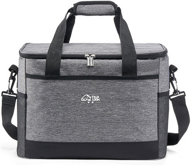 탄룩 메이크마인 보온보냉 대형 캠핑가방 소프트 쿨러백 17L, 그레이, 1개