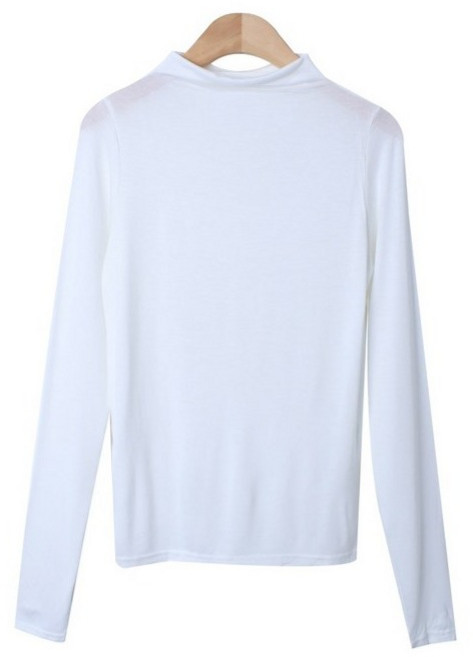 린다샵 히시피 하이넥 베이직 스판 긴팔 티셔츠 cpt15826k49