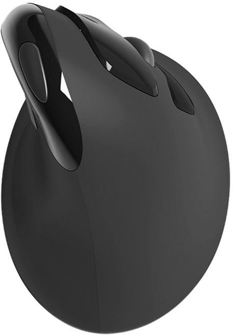 엑토 저소음 손목보호 무선 버티컬 마우스 ONMSC-01, ONMSC-01블랙, 블랙