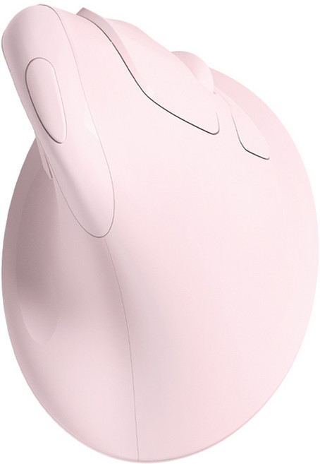 엑토 저소음 손목보호 무선 버티컬 마우스 ONMSC-01, 핑크