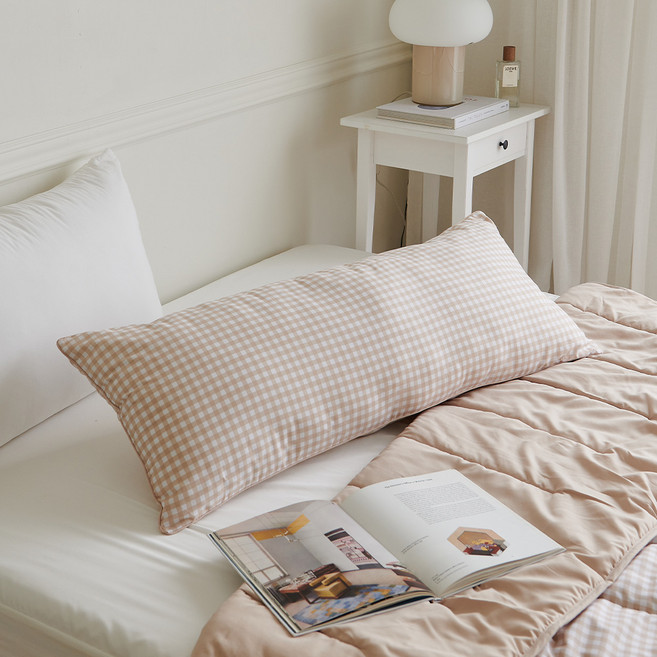 쁘리엘르 통세탁 사계절 다용도 바디필로우, 쿠시베이지