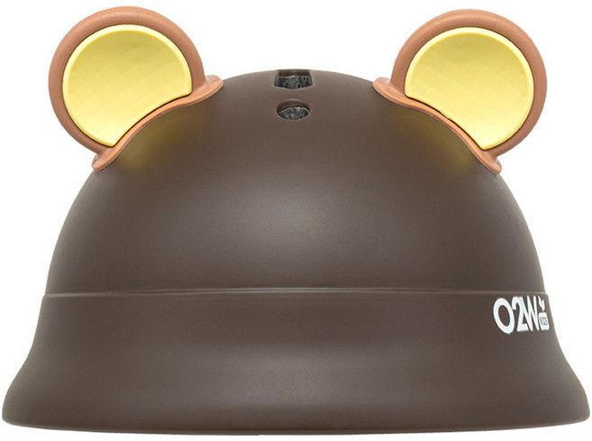 오투휠스 아동용 뿡뿡 헬멧, 브라운, 1개