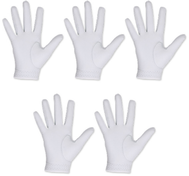 어베이브 여성용 팬시 컬러와펜 전체양피 골프장갑 오른손용, 화이트체리, 5개