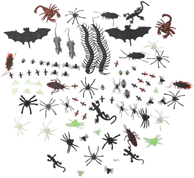 스투피드 벌레 모형 44p 세트, 혼합색상, 2세트