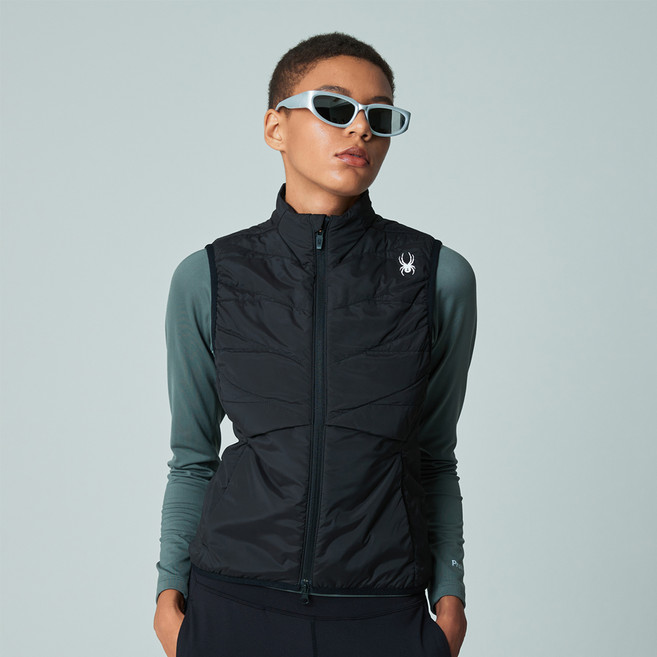 스파이더 여성용 러닝 다운 슬림핏 패딩 베스트