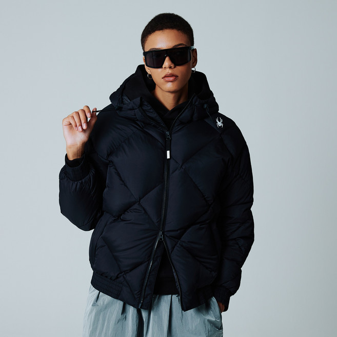 스파이더 여성용 볼륨 구스 다운 패딩