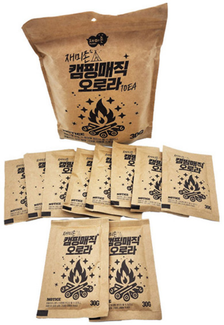 재미존 캠핑매직 오로라 30g, 혼합색상, 10개