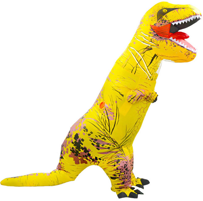 角色扮演用充氣暴龍裝, 黃色, 1個