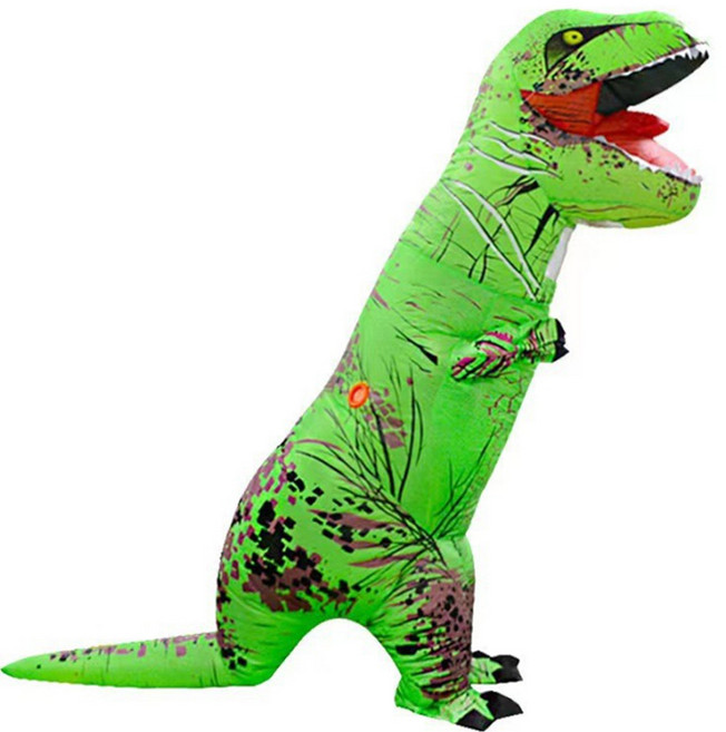 角色扮演用充氣暴龍裝, 綠色, 1個