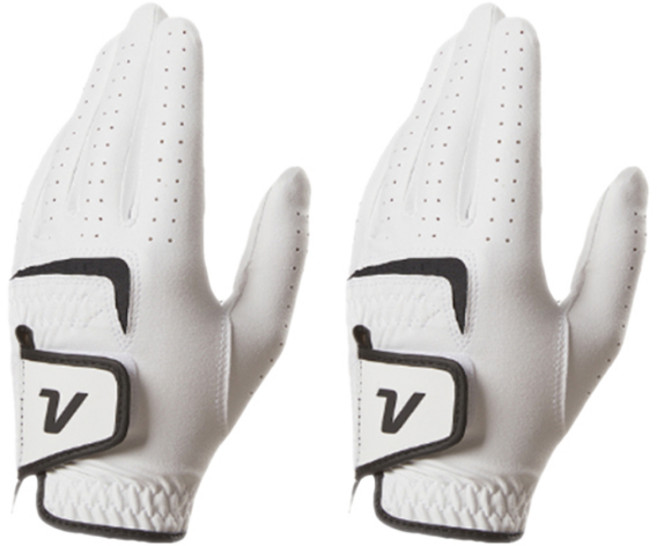 볼빅 여성용 퍼포먼스 극세사 골프장갑 왼손용, 화이트, 2개