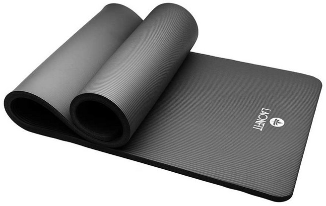 라온핏 NBR 요가매트 스탠다드 20mm, 차콜, 1개