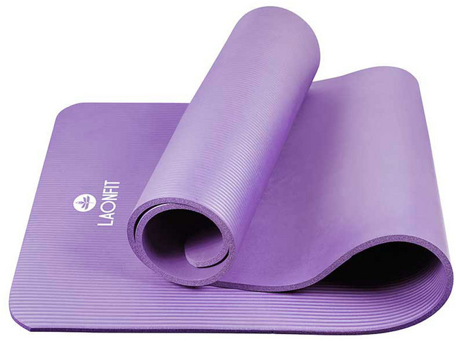 라온핏 NBR 요가매트 라이트 10mm, 퍼플, 1개