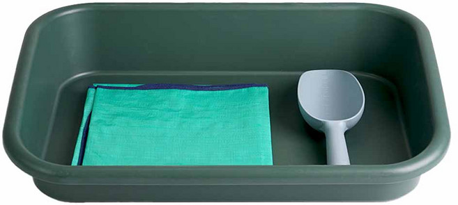 morningscent 원예도구 홈가든 저면관수 트레이 + 보호매트 + 모종삽 다기능 분갈이판 3종 진한 녹색 세트, 1개